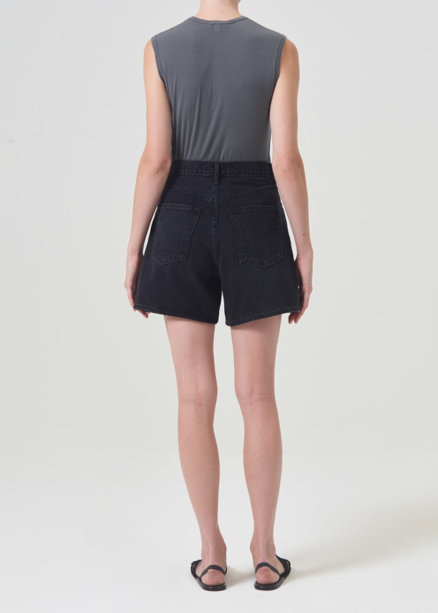 AGOLDE Stella High Rise Short In Bat | Shorts