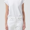 AGOLDE Bryce Tee In White | Tops & Bodysuits