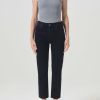 AGOLDE Riley High Rise Straight Crop In Crushed | Denim