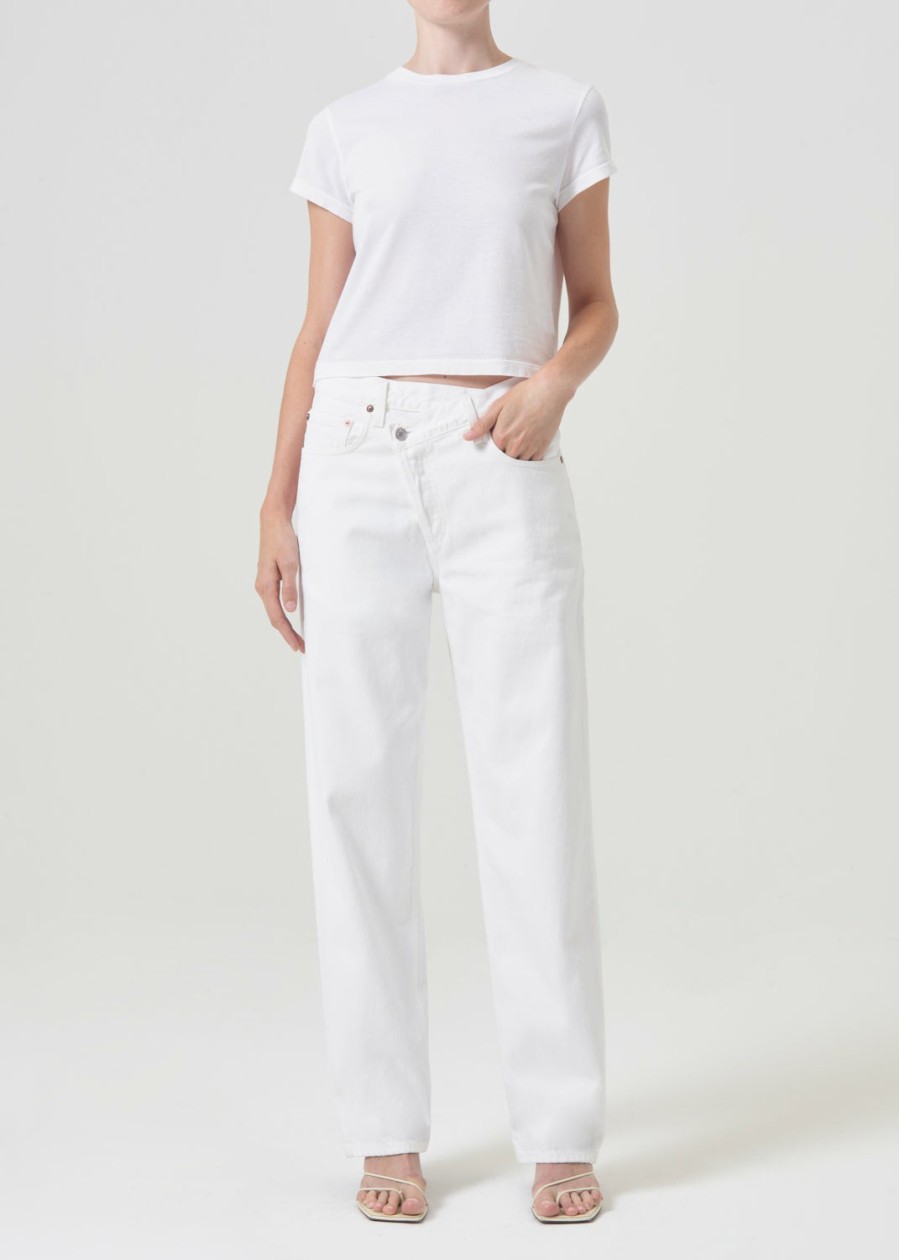 AGOLDE Criss Cross Upsized Jean In Milkshake | Relaxed