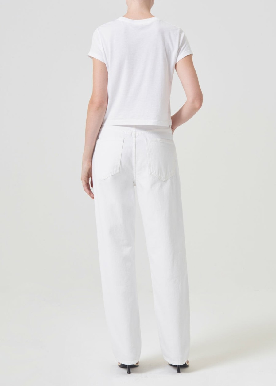 AGOLDE Criss Cross Upsized Jean In Milkshake | Relaxed