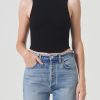 AGOLDE Nova Tank In Black | Tops & Bodysuits