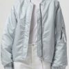 AGOLDE Shoreditch Ski Club X Agolde Nisa Bomber Jacket In Oyster | Jackets & Vests