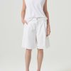 AGOLDE Ellis Trouser Short In Milkshake | Shorts