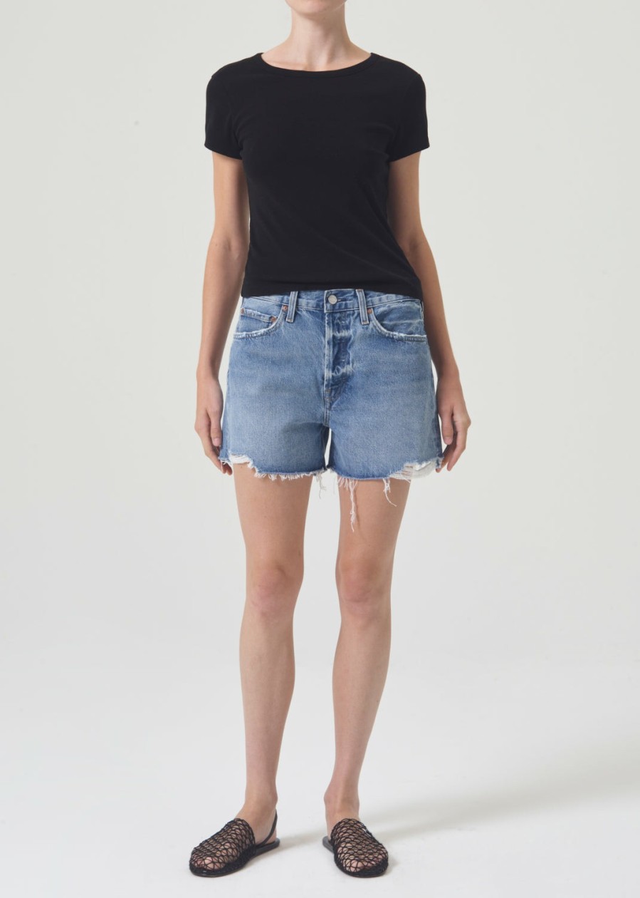 AGOLDE Parker Long Short In Lowkey | Shorts