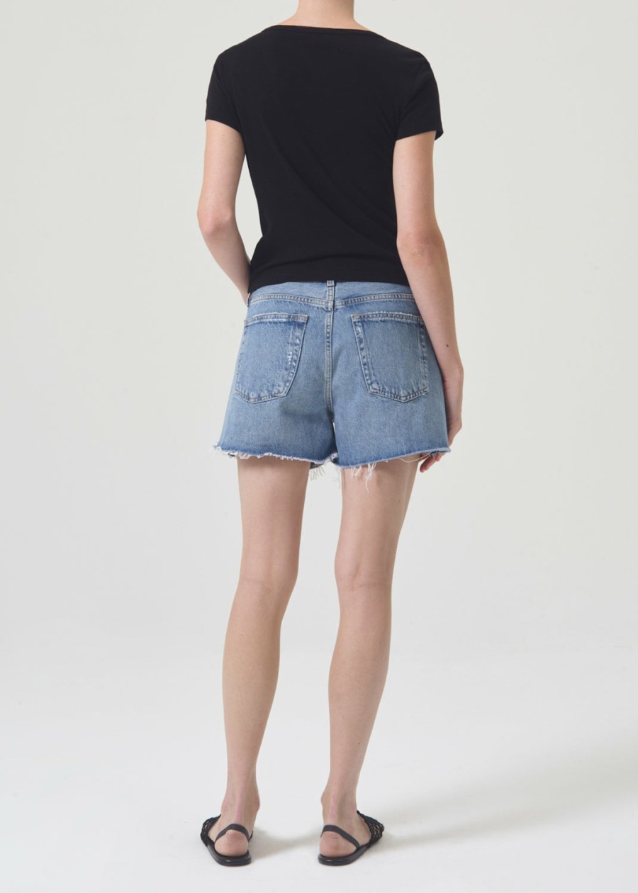 AGOLDE Parker Long Short In Lowkey | Shorts