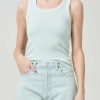 AGOLDE Poppy Tank In Mint | Tops & Bodysuits