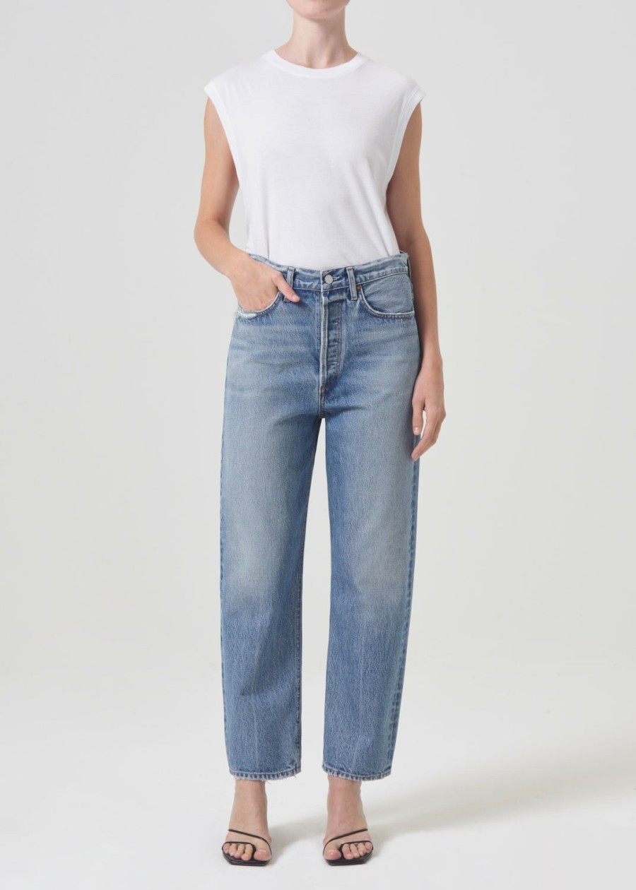 AGOLDE 90'S Crop Mid Rise Straight In Hooked | Cropped