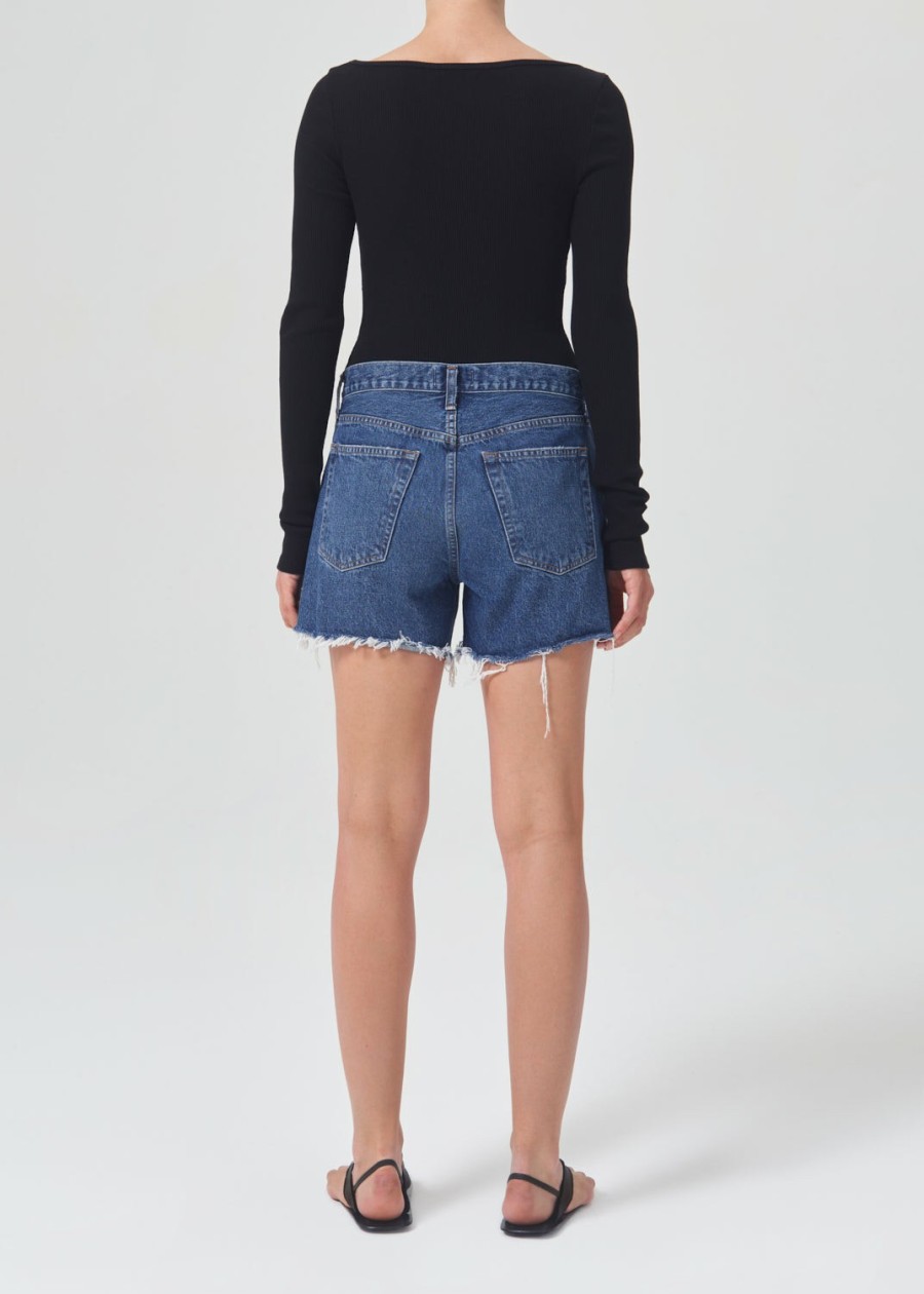 AGOLDE Parker Long Short In Caution | Shorts