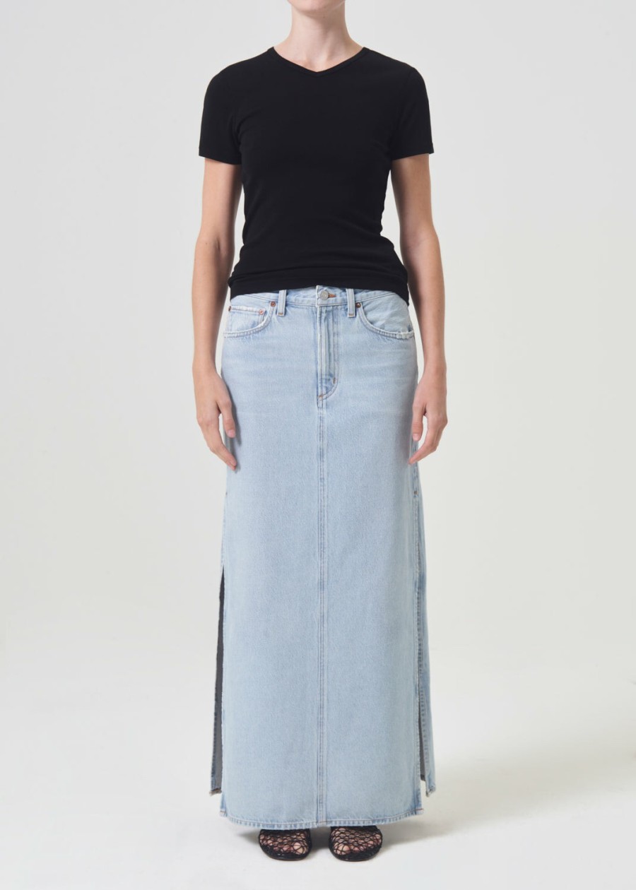 AGOLDE Astrid Slice Skirt In Fragment | Skirts