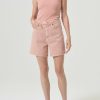 AGOLDE Stella High Rise Short In Pink Salt | Shorts