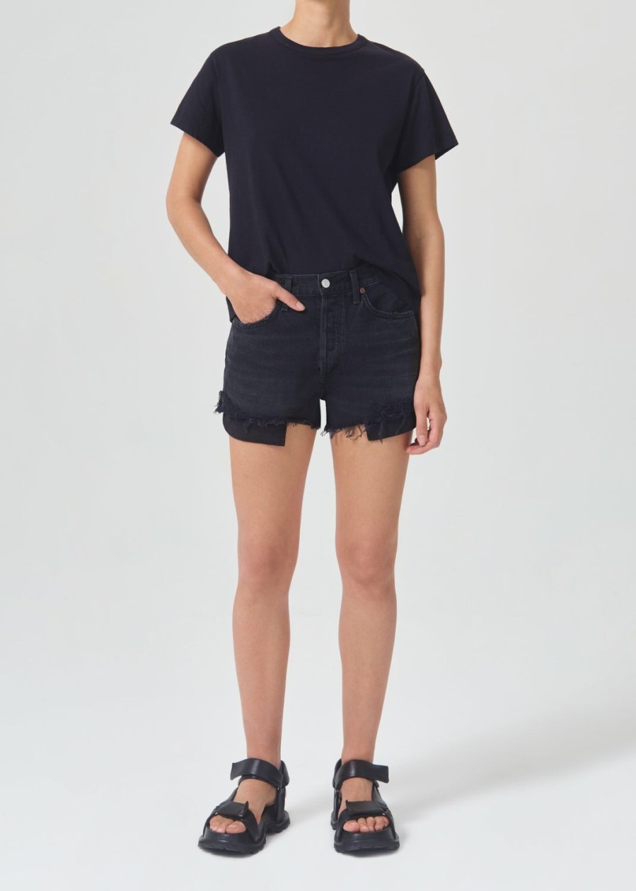 AGOLDE Parker Vintage Cut Off Short In Trance | Shorts