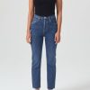 AGOLDE Riley High Rise Straight Crop (Stretch) In Escape | Cropped