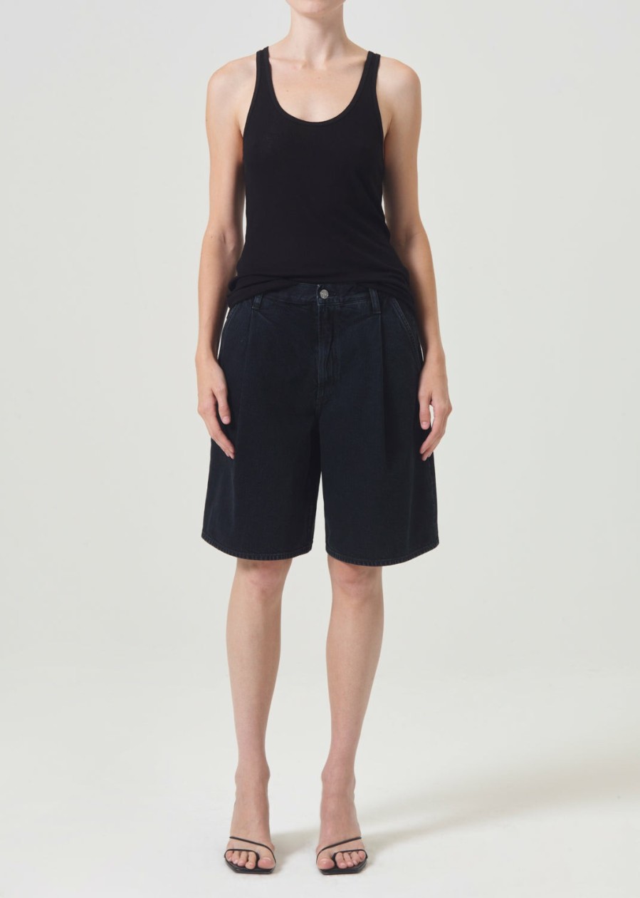 AGOLDE Ellis Trouser Short In Crushed | Shorts