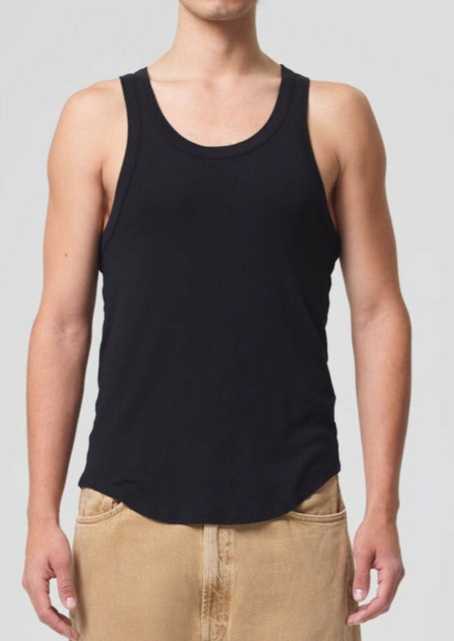 AGOLDE Morris Tank In Black | Tops