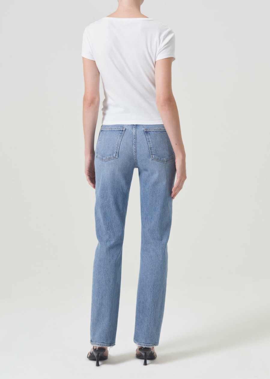 AGOLDE Freya High Rise Slim (Stretch) In Quiver | Denim