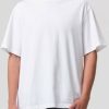 AGOLDE Asha Mock Neck Tee In White | Tops