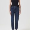 AGOLDE Riley High Rise Straight Crop (Stretch) In Divided | Cropped