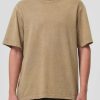 AGOLDE Asha Mock Neck Tee In Wheat | Tops