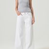 AGOLDE Clara Low Rise Baggy Flare In Milkshake | Relaxed