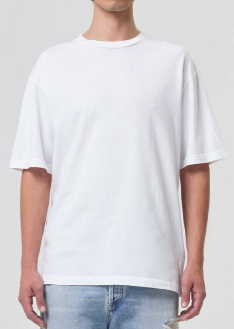 AGOLDE Sumner Tee In White | Tops