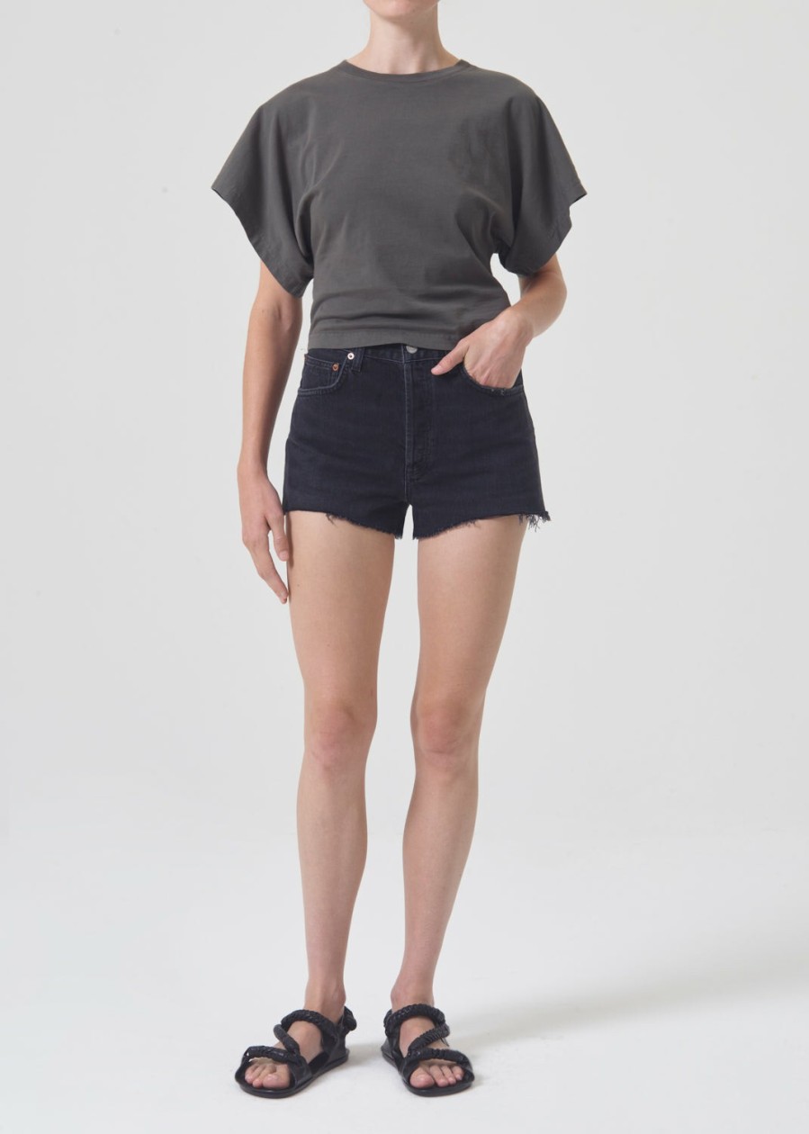 AGOLDE Mila Vintage High Rise Short In Slow Burn | Shorts