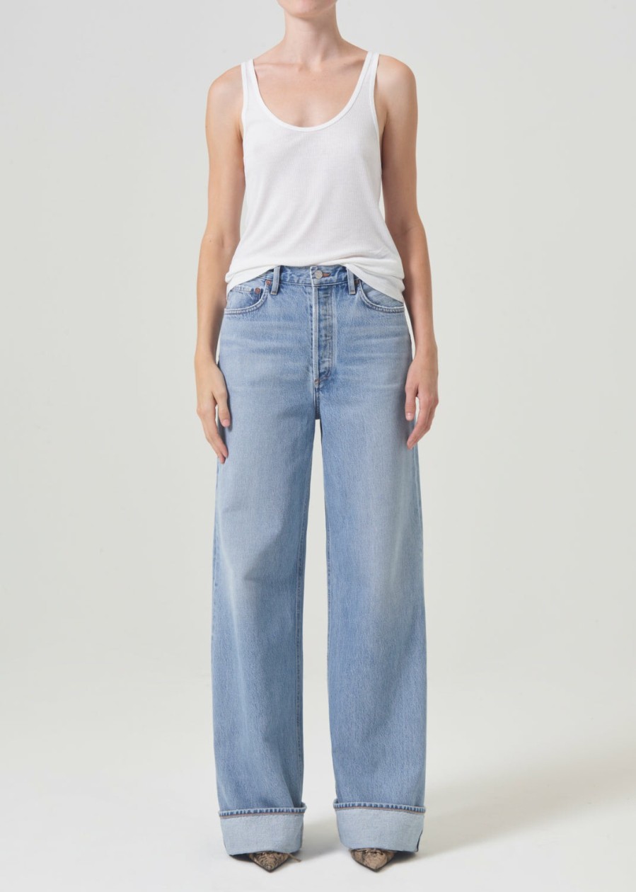 AGOLDE Dame High Rise Wide Leg In Showdown | Relaxed * Popularnewjeans