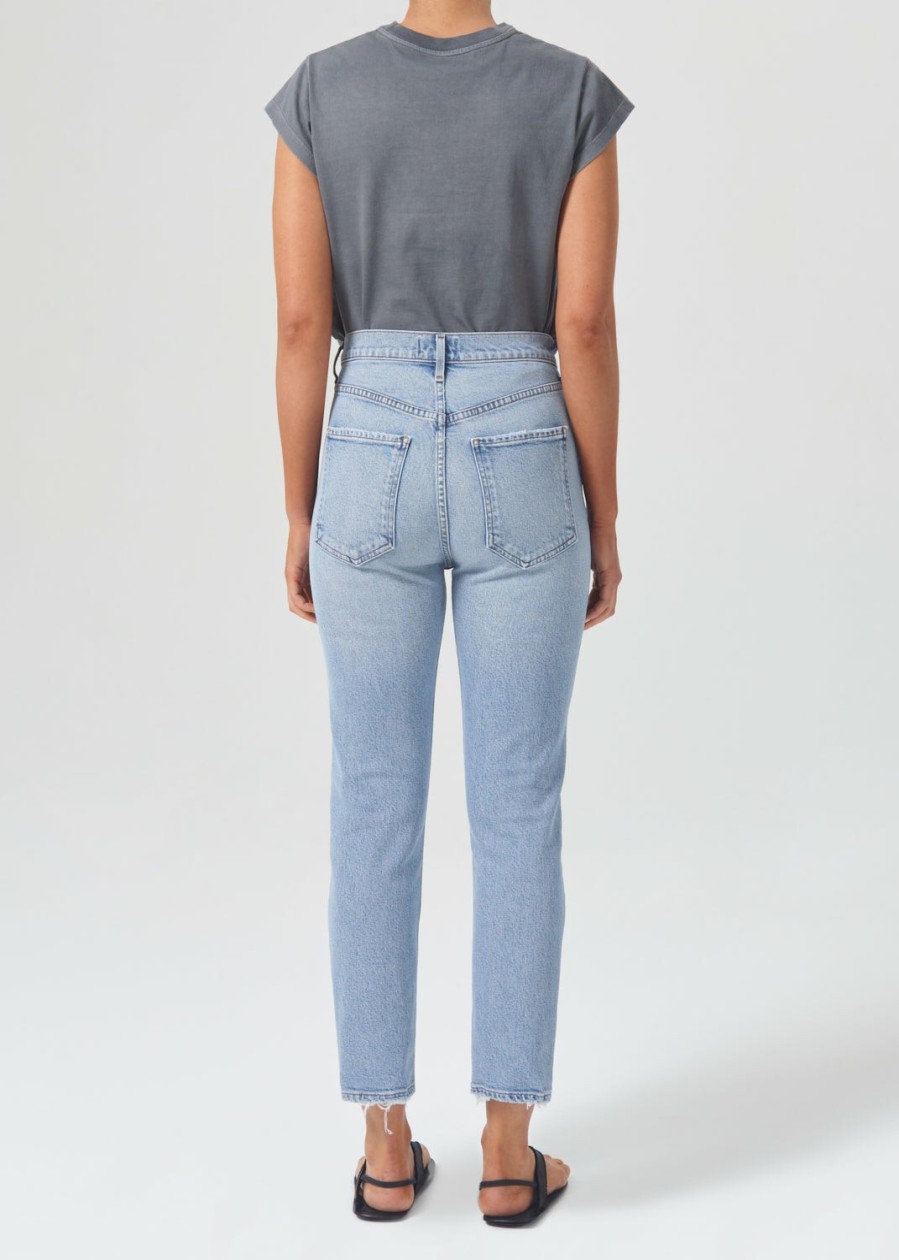 AGOLDE Riley High Rise Straight Crop (Stretch) In Dynamic | Cropped