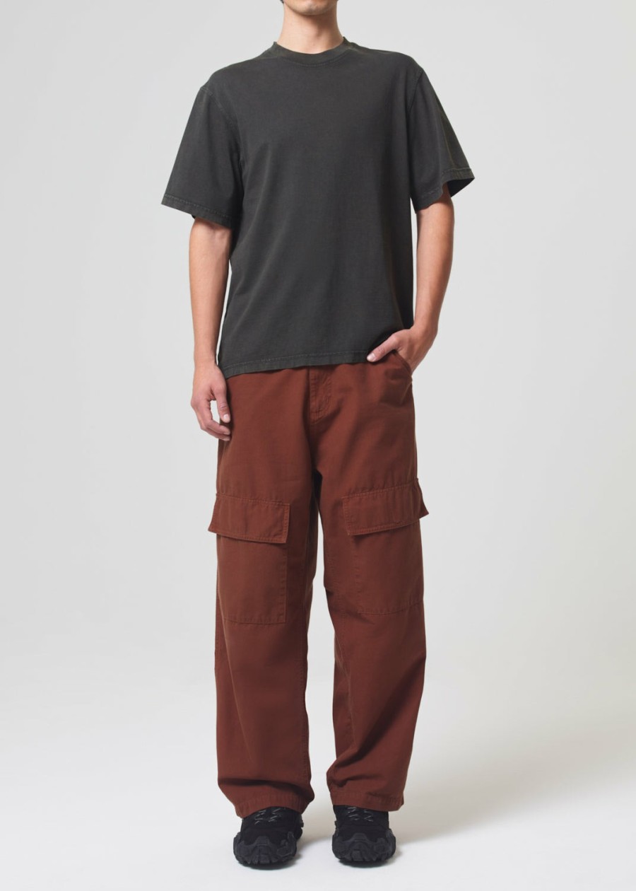 AGOLDE Casper Cargo In Carob | Bottoms