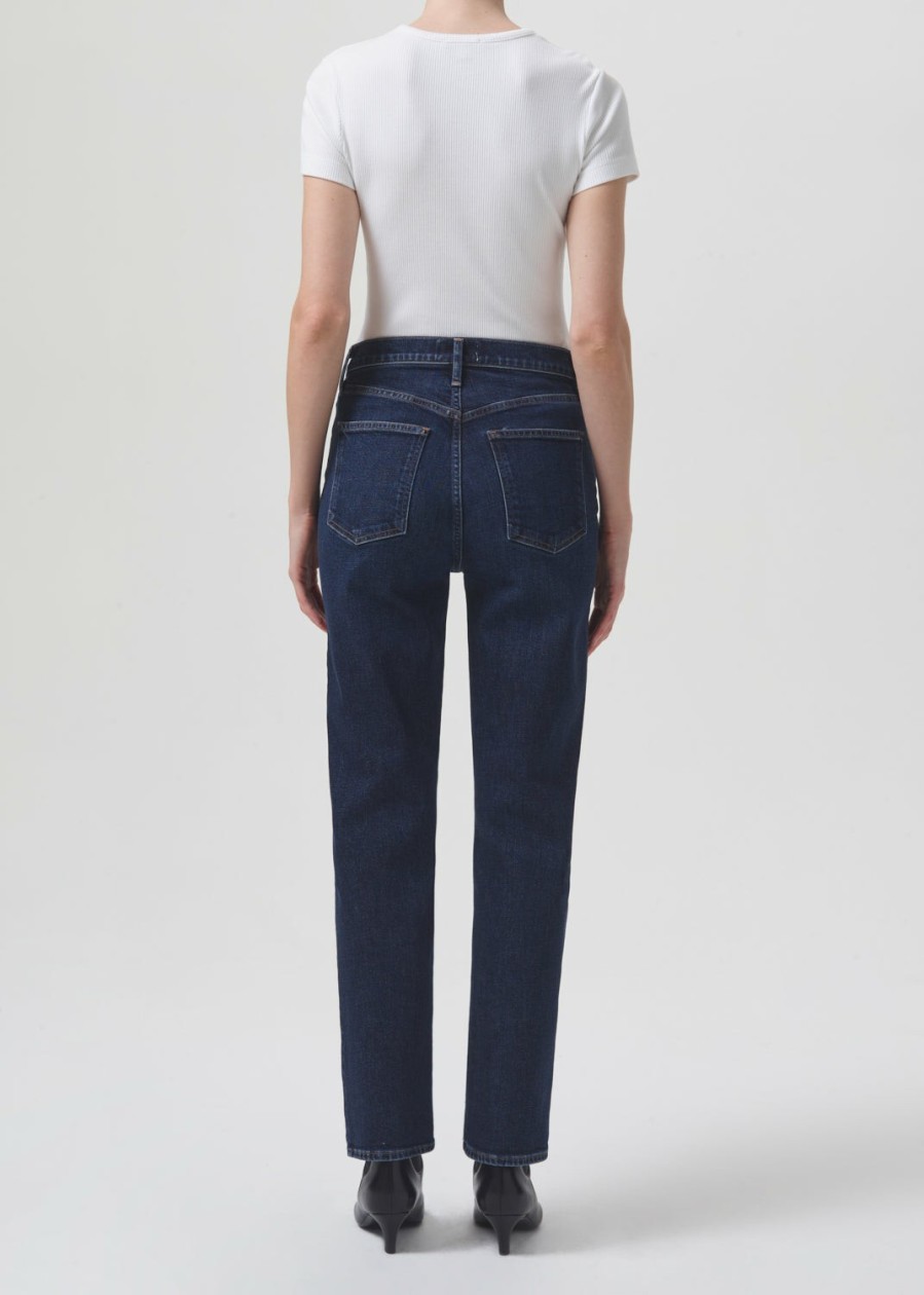 AGOLDE High Rise Stovepipe (Stretch) In Song | Denim