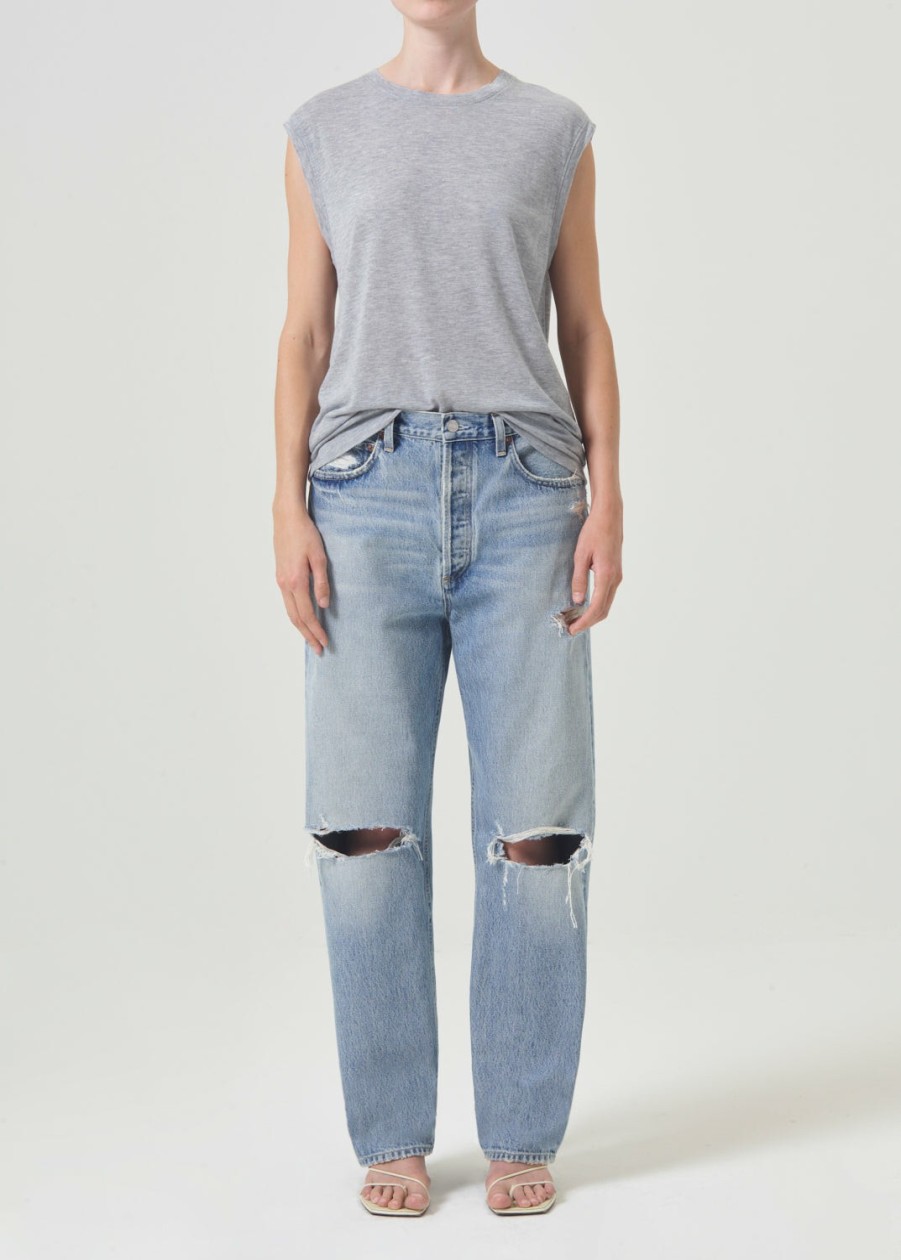 AGOLDE 90'S Mid Rise Straight In Threadbare | Relaxed