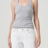 AGOLDE Bianca Tank In Grey Heather | Tops & Bodysuits